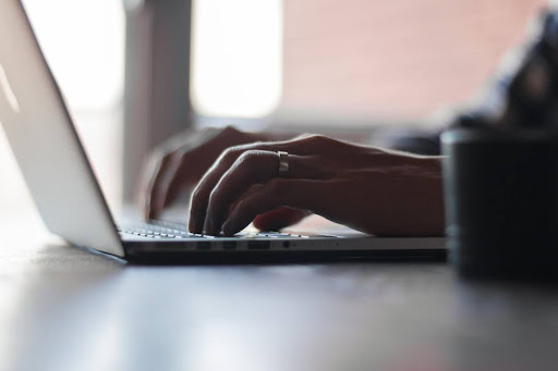 Man Working on Laptop